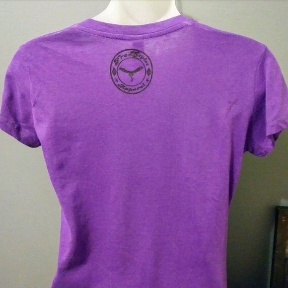 Next Level "The Bronx Keeps Creatin It" Medium Purple Women's V-Neck T-Shirt - Picture 6 of 9